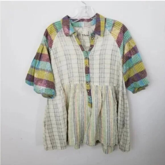 Free People We the Free Sunshine Bay Top Tunic POCKETS XS NEW - Picture 2 of 5